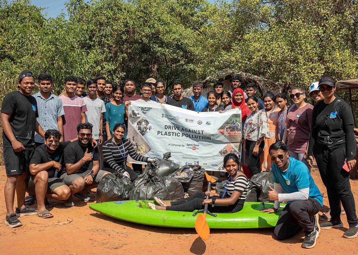To commemorate Earth Day 2024, the OneEarth Foundation donated study tables and benches made from segregated low-value plastic waste collected during their month-long Drive Against Plastic Pollution campaign